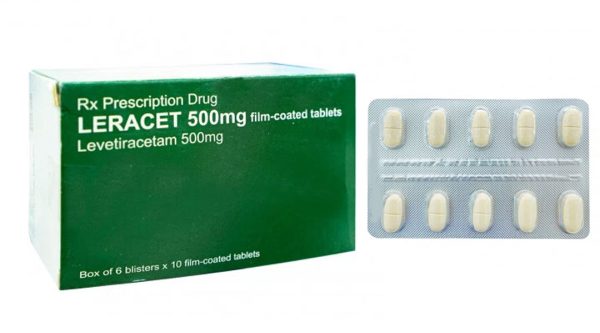 Leracet 500mg trị động kinh (6 vỉ x 10 viên)