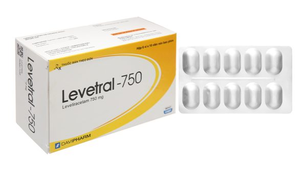 Levetral-750 trị động kinh (6 vỉ x 10 viên)