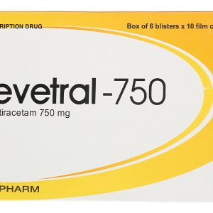 Levetral-750 trị động kinh (6 vỉ x 10 viên)