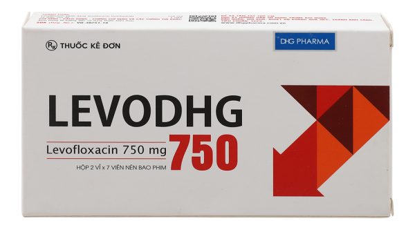 Levodhg 750 điều trị nhiễm khuẩn (2 vỉ x 7 viên)