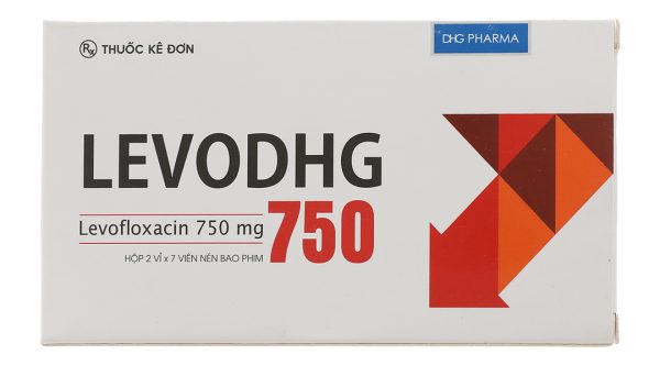 Levodhg 750 điều trị nhiễm khuẩn (2 vỉ x 7 viên)