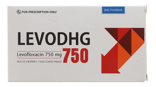 Levodhg 750 điều trị nhiễm khuẩn (2 vỉ x 7 viên)