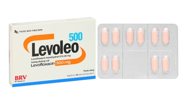 Levoleo 500 điều trị nhiễm khuẩn (1 vỉ x 10 viên)