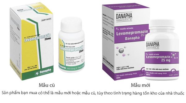 Levomepromazin Danapha 25mg trị tâm thần phân liệt lọ 100 viên