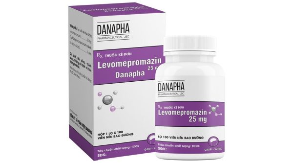 Levomepromazin Danapha 25mg trị tâm thần phân liệt lọ 100 viên