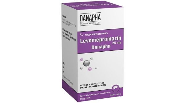 Levomepromazin Danapha 25mg trị tâm thần phân liệt lọ 100 viên