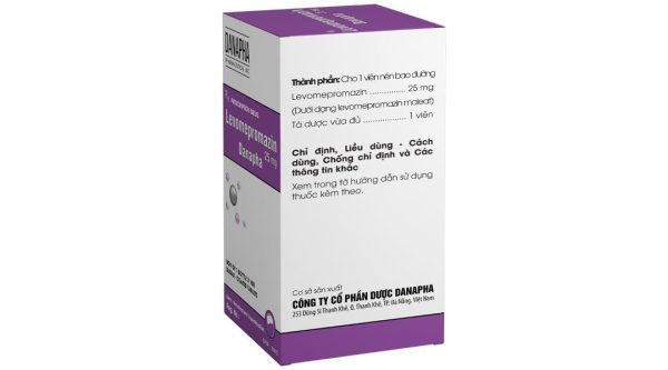 Levomepromazin Danapha 25mg trị tâm thần phân liệt lọ 100 viên