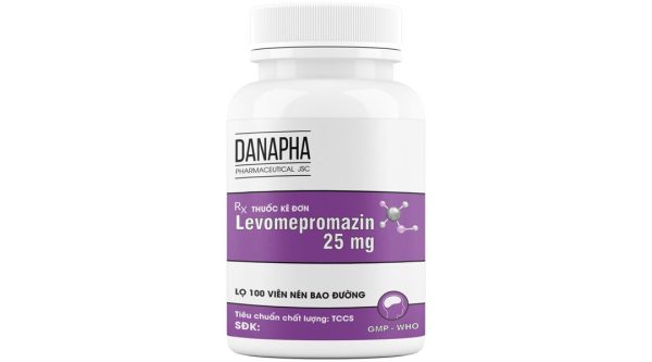 Levomepromazin Danapha 25mg trị tâm thần phân liệt lọ 100 viên