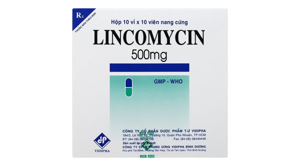 Lincomycin Vidipha 500mg trị nhiễm khuẩn nặng (10 vỉ x 10 viên)