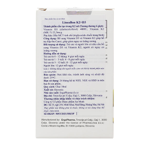 Dung dịch LineaBon K2 + D3 giúp giảm nguy cơ loãng xương chai 10ml