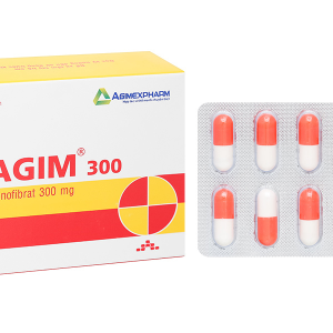Lipagim 300 điều trị rối loạn mỡ máu, rối loạn Lipoprotein máu (3 vỉ x 10 viên)