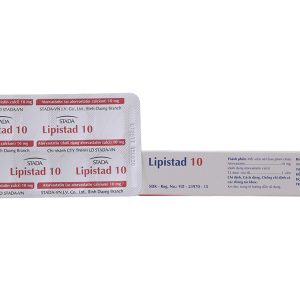Lipistad 10 trị rối loạn mỡ máu (3 vỉ x 10 viên)
