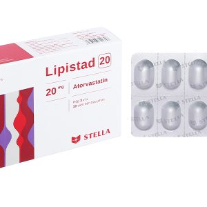 Lipistad 20 trị rối loạn mỡ máu (3 vỉ x 10 viên)