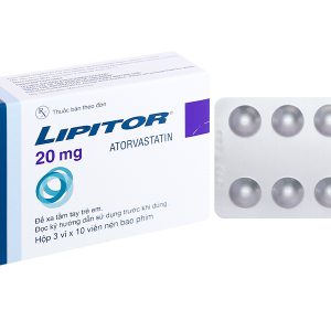 Lipitor 20mg trị rối loạn mỡ máu (3 vỉ x 10 viên)