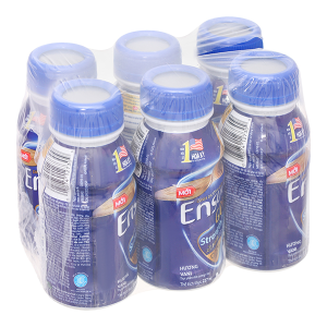 Sữa bột pha sẵn Ensure Gold Strengthpro tăng cường sức khỏe hương vani (6 chai x 237ml)