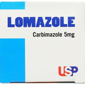 Lomazole 5mg trị cường giáp, xạ trị iod (10 vỉ x 10 viên)