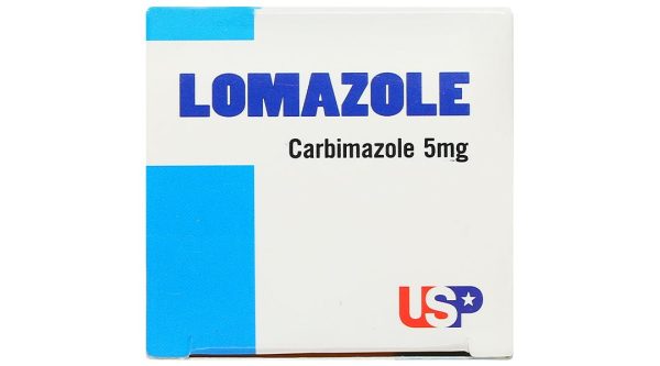 Lomazole 5mg trị cường giáp, xạ trị iod (10 vỉ x 10 viên)