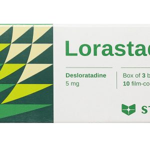 Lorastad D 5mg giảm triệu chứng viêm mũi dị ứng, mày đay (3 vỉ x 10 viên)