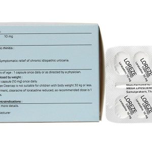 Loreze Clearcap 10mg trị triệu chứng viêm mũi dị ứng, mày đay (5 vỉ x 10 viên)