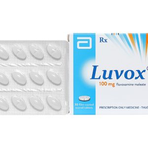 Luvox 100mg trị trầm cảm, rối loạn xung lực cưỡng bức ám ảnh (2 vỉ x 15 viên)