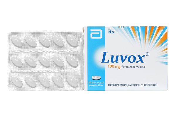 Luvox 100mg trị trầm cảm, rối loạn xung lực cưỡng bức ám ảnh (2 vỉ x 15 viên)