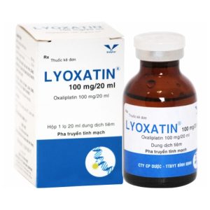 Dung dịch tiêm Lyoxatin 100mg/20ml chỉ định trong điều trị ung thư đại tràng chai 20ml