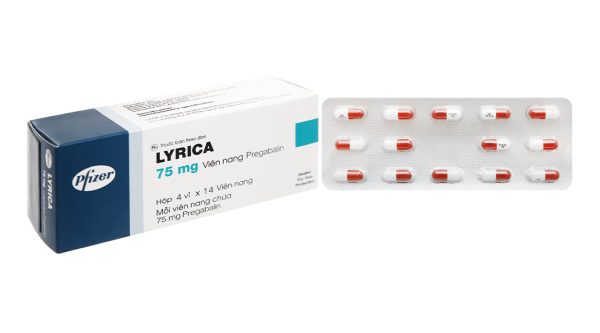 Lyrica 75mg trị động kinh, đau dây thần kinh (4 vỉ x 14 viên)