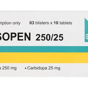 Masopen 250/25 trị Parkinson (3 vỉ x 10 viên)