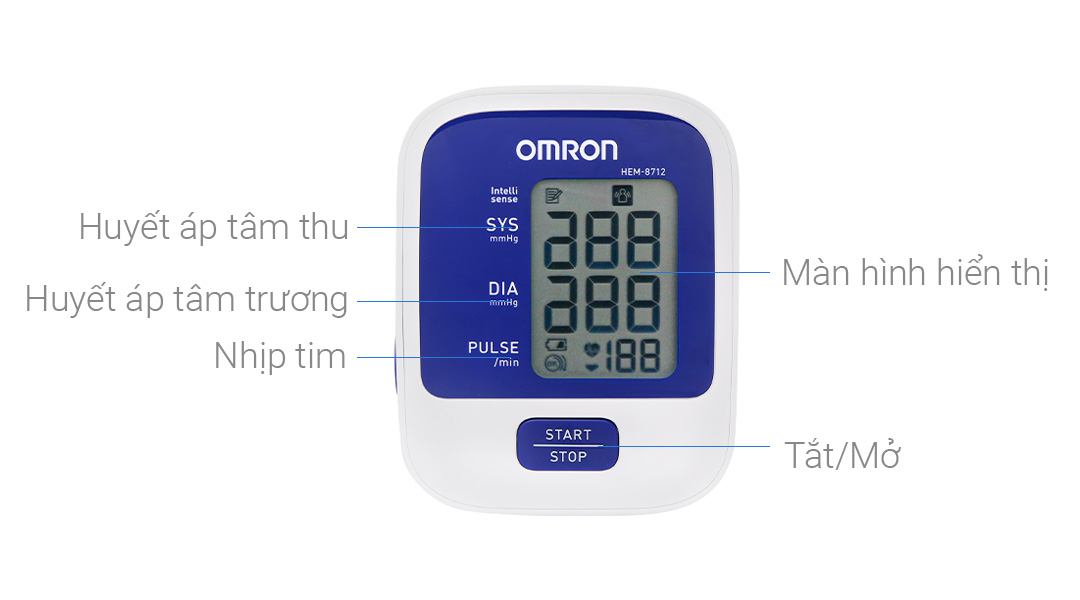 Máy đo huyết áp bắp tay OMRON HEM-8712