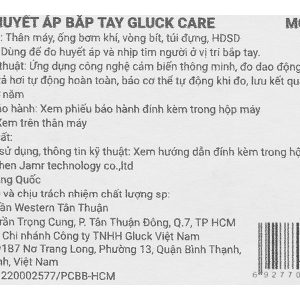 Máy đo huyết áp bắp tay Gluck Care B56