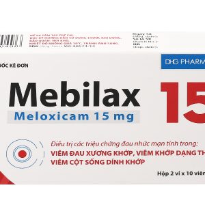 Mebilax 15 giảm đau, kháng viêm xương khớp (2 vỉ x 10 viên)