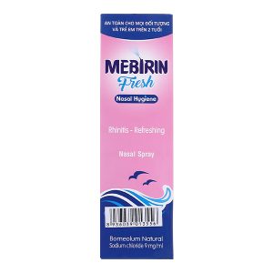 Dung dịch xịt mũi Mebirin Fresh Nasal Hygiene phòng ngừa sổ mũi, ngạt mũi cho bé chai 70ml
