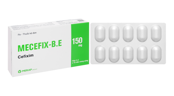 Mecefix-B.E 150mg điều trị nhiễm khuẩn (2 vỉ x 10 viên)