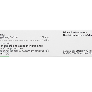 Mecefix-B.E 150mg điều trị nhiễm khuẩn (2 vỉ x 10 viên)