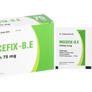 Cốm pha hỗn dịch uống Mecefix-B.E 75mg trị nhiễm khuẩn (20 gói x 1,5g)