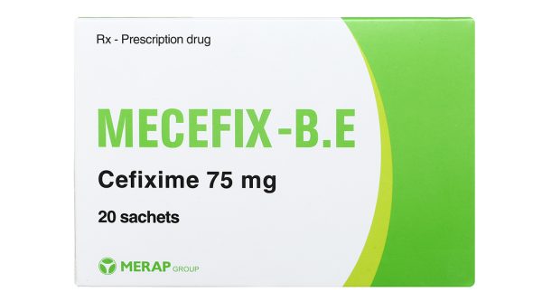 Cốm pha hỗn dịch uống Mecefix-B.E 75mg trị nhiễm khuẩn (20 gói x 1,5g)