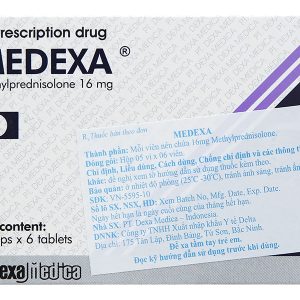 Medexa 16mg thuốc kháng viêm (5 vỉ x 6 viên)