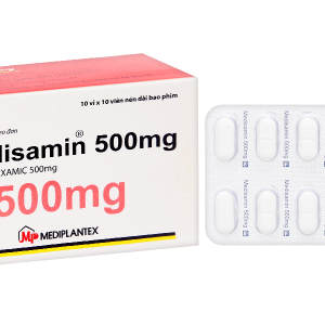 Medisamin 500mg trị và phòng ngừa chảy máu (10 vỉ x 10 viên)