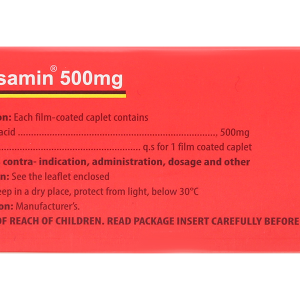 Medisamin 500mg trị và phòng ngừa chảy máu (10 vỉ x 10 viên)