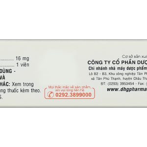 Medlon 16 điều trị rối loạn nội tiết, rối loạn thấp khớp (3 vỉ x 10 viên)