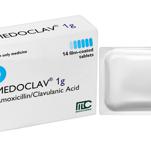 Medoclav 1g trị ngắn hạn các trường hợp nhiễm khuẩn (2 vỉ x 7 viên)