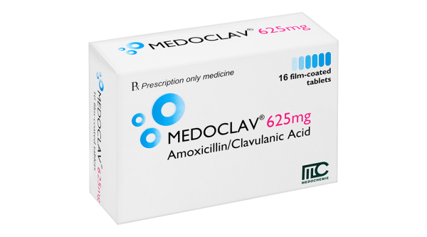 Medoclav 625mg trị các trường hợp nhiễm khuẩn (4 vỉ x 4 viên)