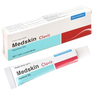 Kem bôi Medskin Clovir 5% trị nhiễm virus Herpes simplex da tuýp 5g