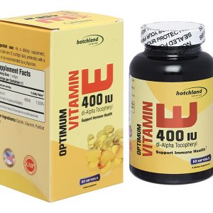 Hotchland Optimum Vitamin E 400IU hạn chế lão hóa hộp 60 viên