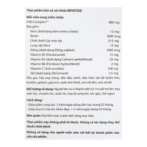 Revetize làm đẹp, kích thích mọc tóc hộp 30 viên