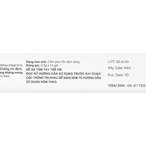 Thuốc bột Meiact Fine Granules 50mg trị nhiễm khuẩn (21 gói x 0.5g)