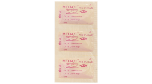 Thuốc bột Meiact Fine Granules 50mg trị nhiễm khuẩn (21 gói x 0.5g)