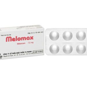 Melomax TV.Pharm 7.5mg điều trị thoái hóa khớp, viêm cột sống (3 vỉ x 10 viên)