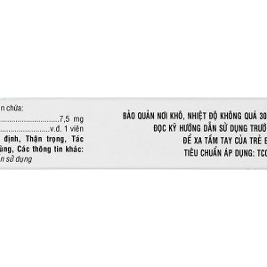 Melomax TV.Pharm 7.5mg điều trị thoái hóa khớp, viêm cột sống (3 vỉ x 10 viên)