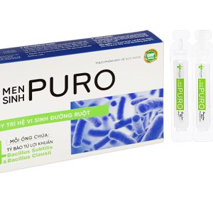 Men vi sinh Puro hỗ trợ duy trì hệ vi sinh đường ruột hộp 20 ống x 10ml